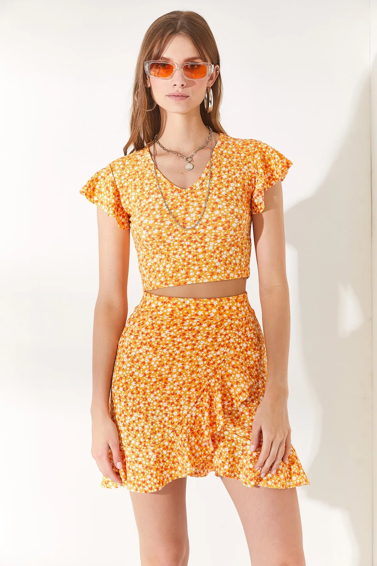 Olalook  Zweiteiler - Orange - Oversized