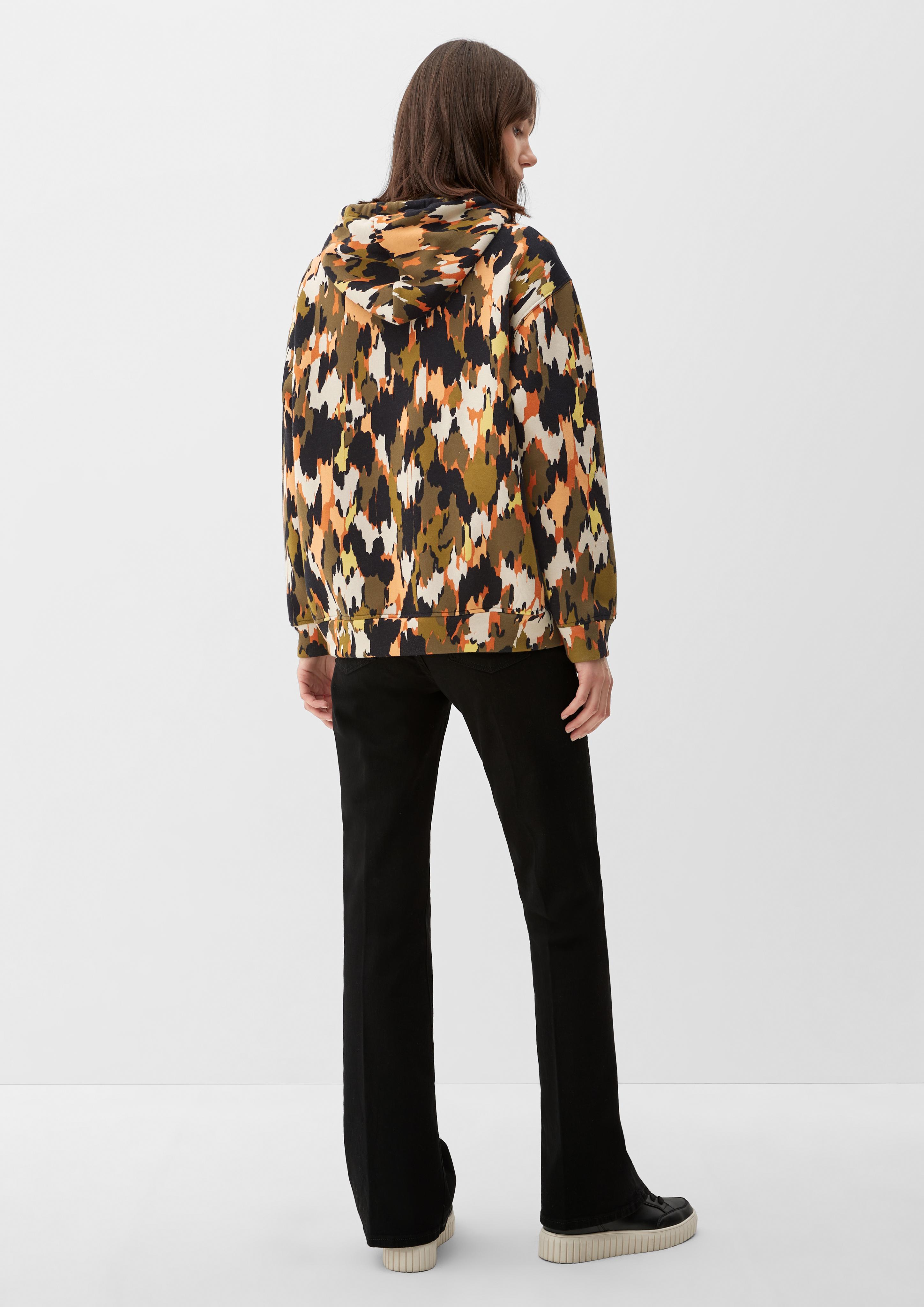 Kapuzenpullover mit Allovermuster  2122547-77A1