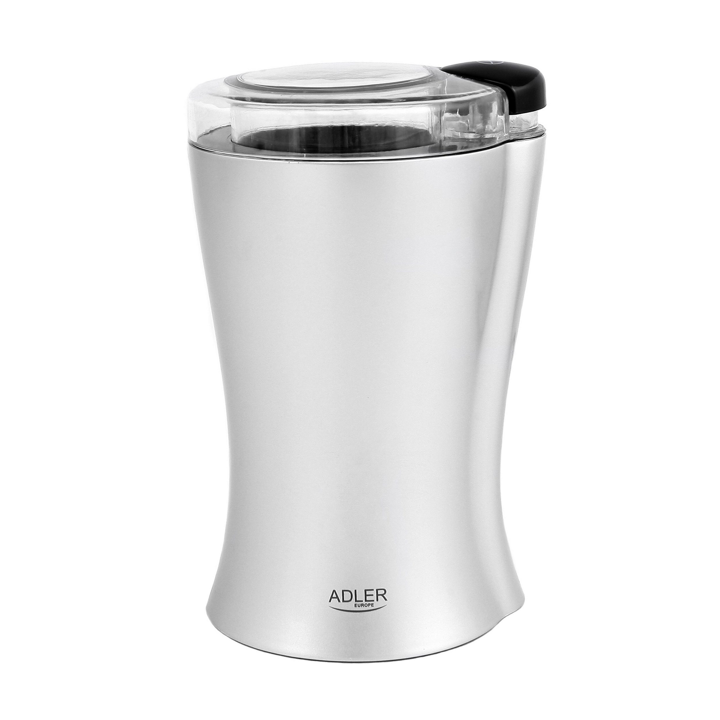JUNG Kaffeemühle AD443 elektrische Universalmühle 2in1 Edelstahl Mühle Zerkleinerer, 150,00 W, Kegelmahlwerk, 70,00 g Bohnenbehälter, Grinder Universalzerkleinerer Zerkleinerer Kaffeemühle Mühle Chopper