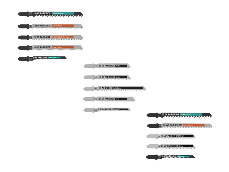 Lâminas de serra vertical PARKSIDE® PSTZ 3 A1, 5 unidades