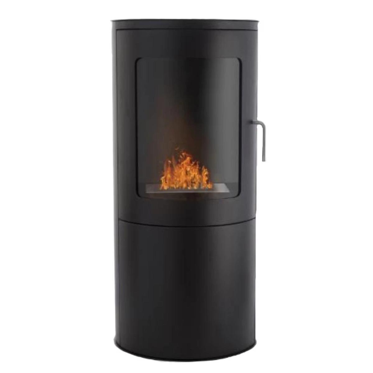 ScandiFlames Richmond Bioethanol-Herd, traditionelles Holzofen-Design, umweltfreundlich, flache Rückwand, 1,9 kW Heizleistung, 1,2 Liter Fassungsvermögen, bis zu 6 Stunden Brenndauer, effizient, platzsparend.