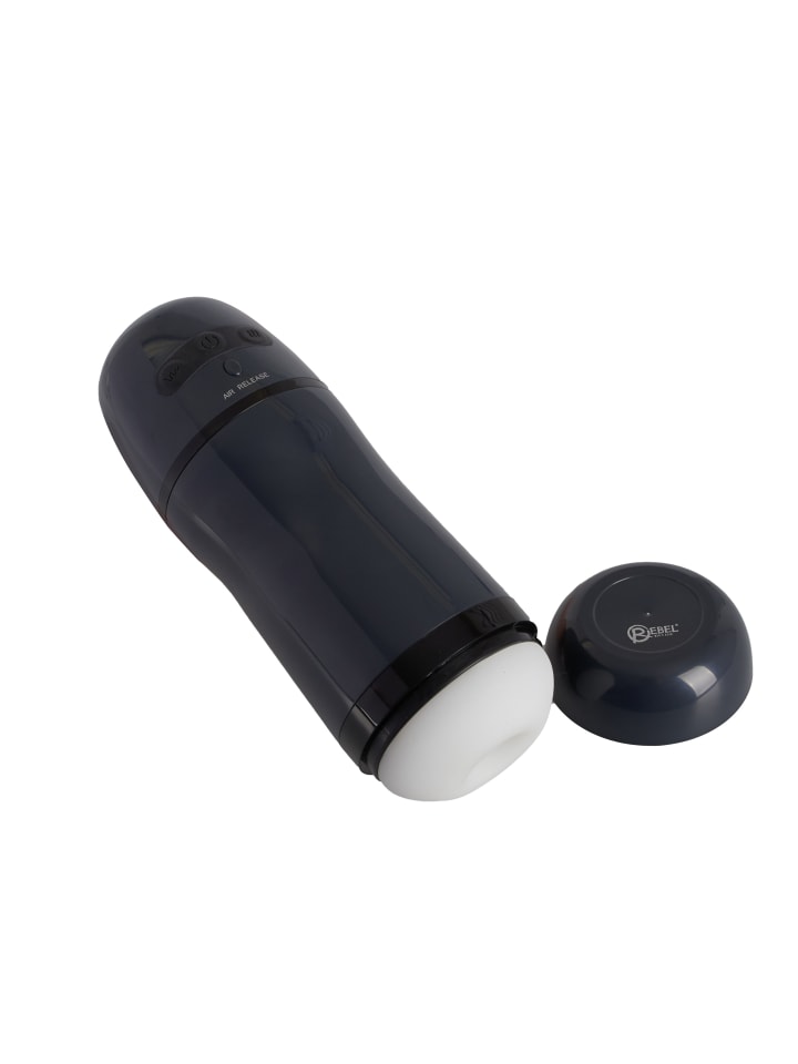 Rebel Masturbator mit Vibration Masturbator with 2 Functions in schwarz günstig kaufen 21,5 cm