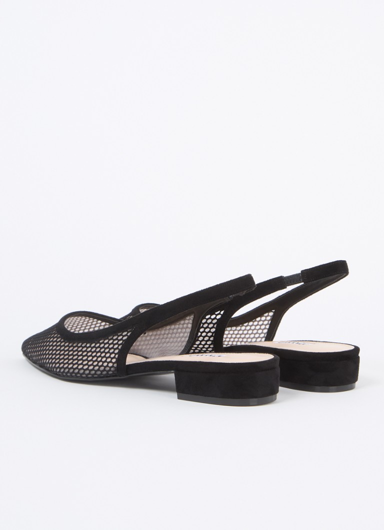 Pantofi cu toc slingback din plasă Dune London Connolly.