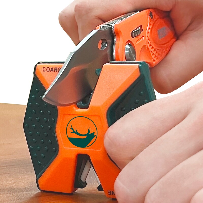 Accusharp Messerschärfer SharpNEasy 2 Step + Sportmesser &ndash; Frankonia Edition