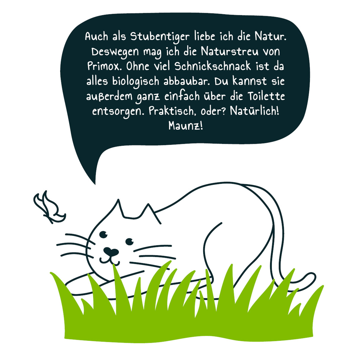 PRIMOX Natürliche KLUMPSTREU aus Pflanzenfasern