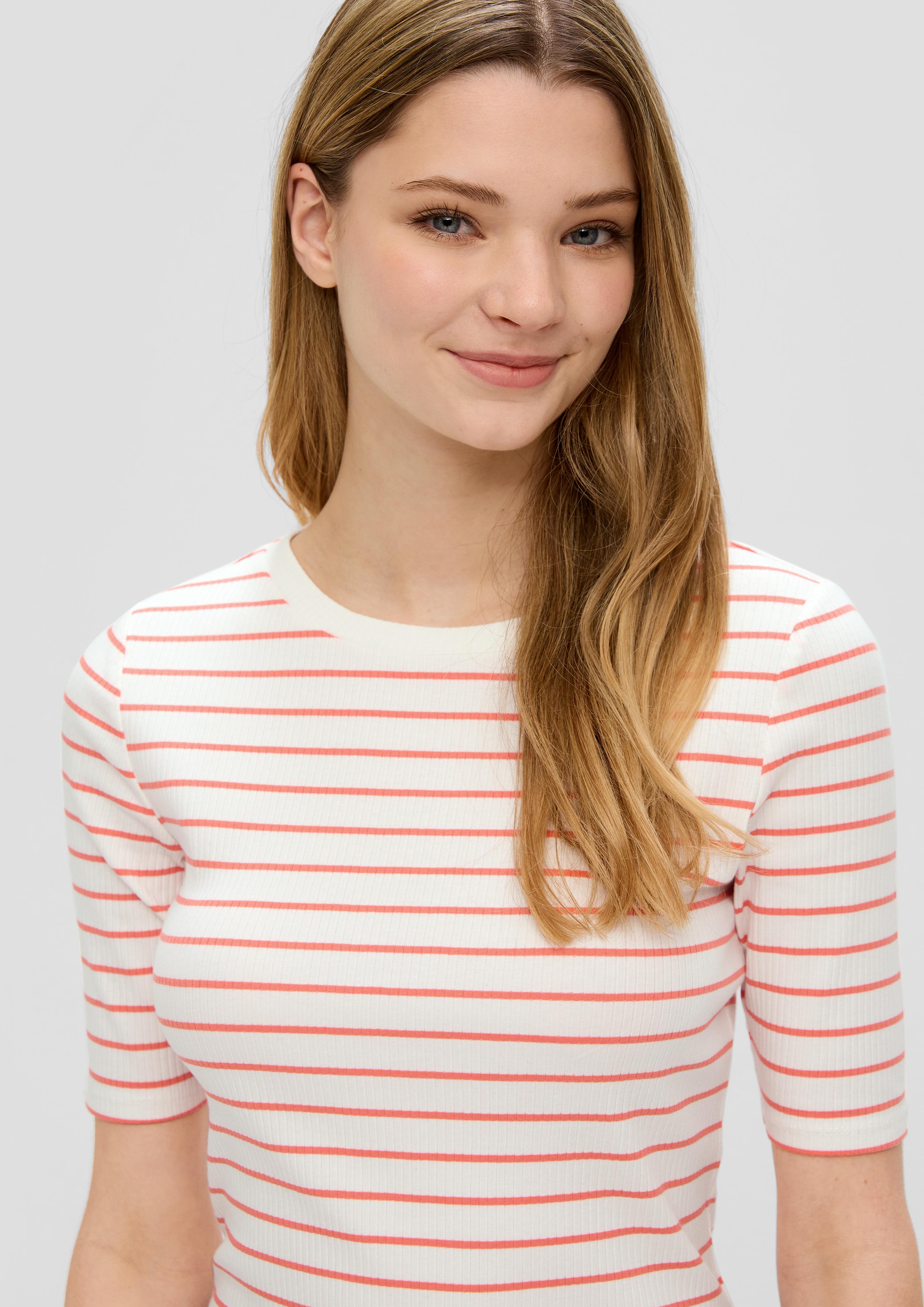 T-Shirt mit Rippstruktur  2144068-23G2