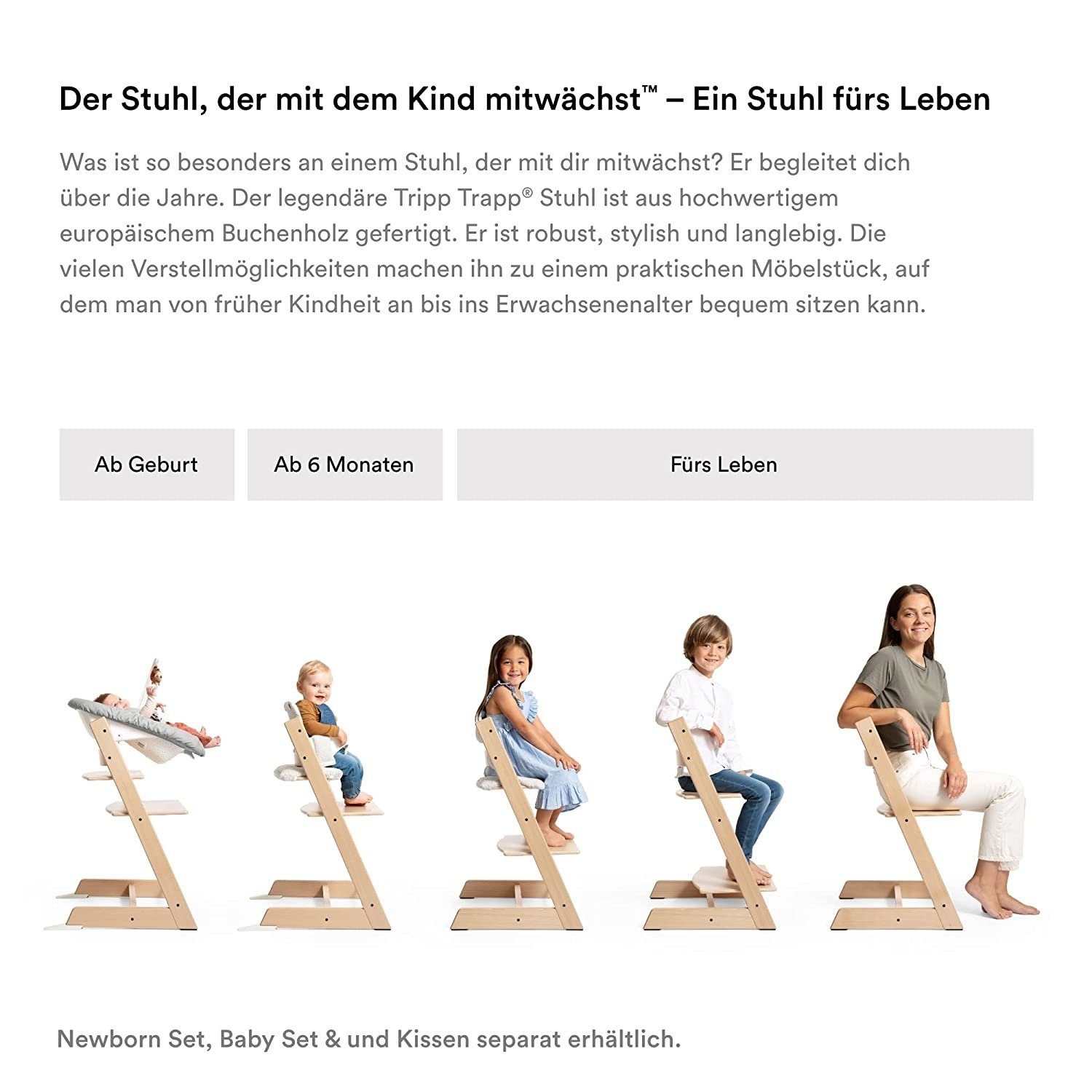 Stokke Hochstuhltablett Tray – Exklusiv für Tripp Trapp Stuhl + Tripp Trapp Baby Set, Bequem zu benutzen und zu reinigen – Für Kinder von 6–36 Monaten