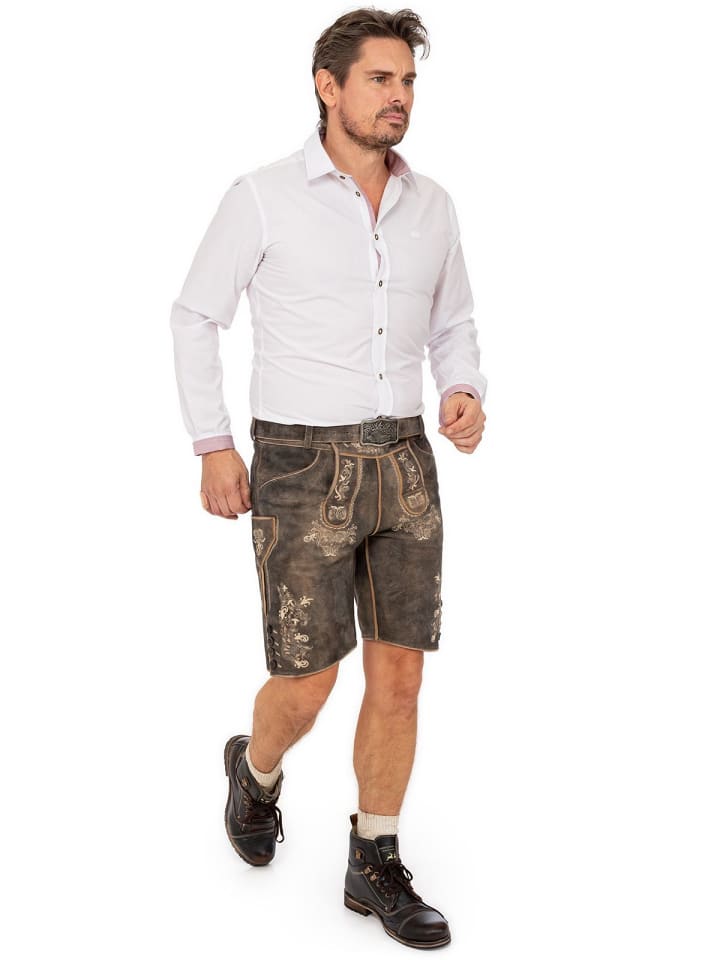 MADDOX Lederhose KIENBERG in kiesel günstig kaufen