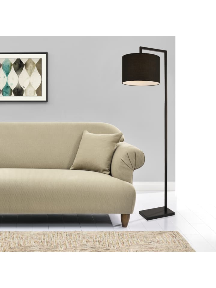 lux.pro Stehleuchte Düsseldorf in Schwarz (H)161cm (D)35cm günstig kaufen onesize