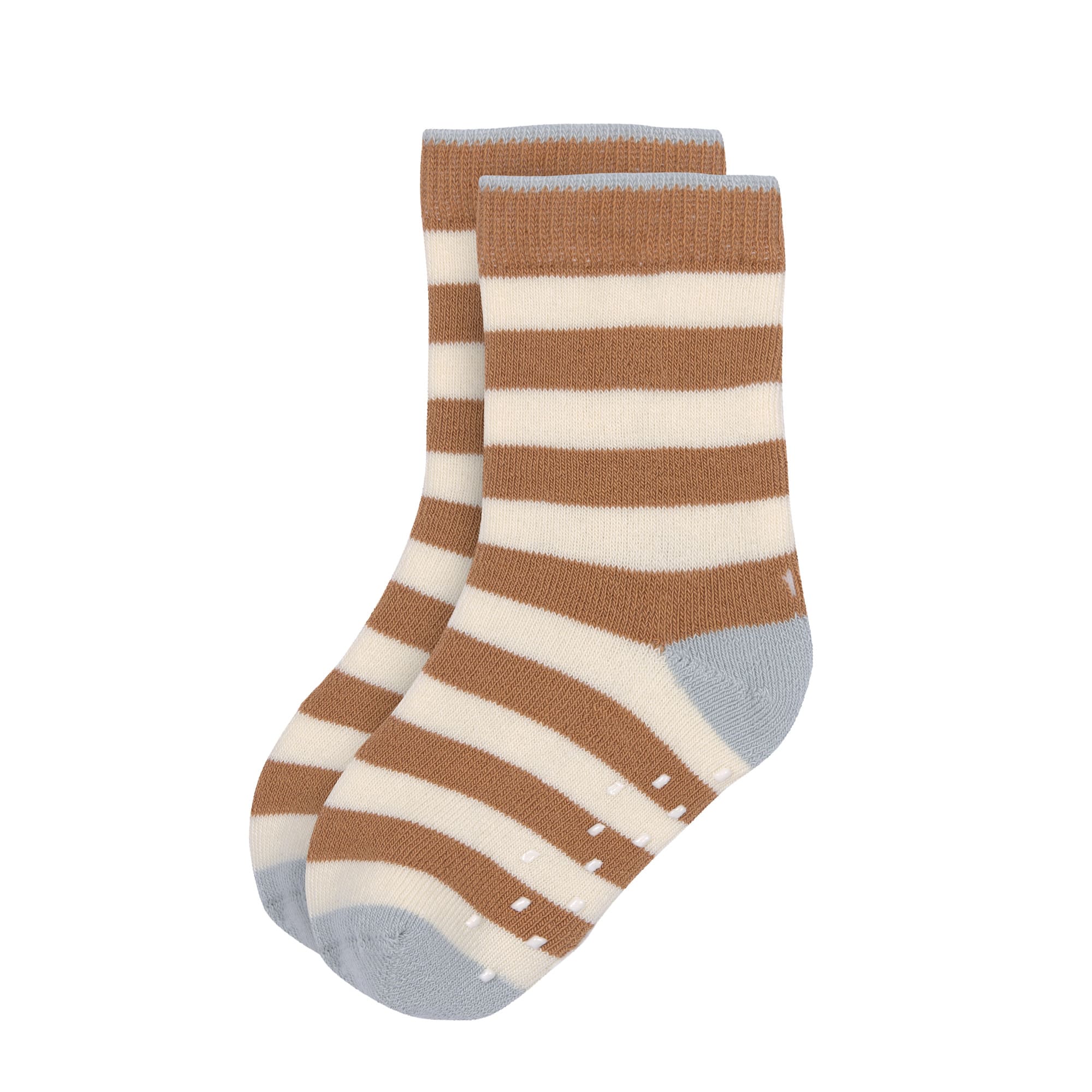 Kinder Antirutsch-Socken (2er-Set), Hellblau Karamell