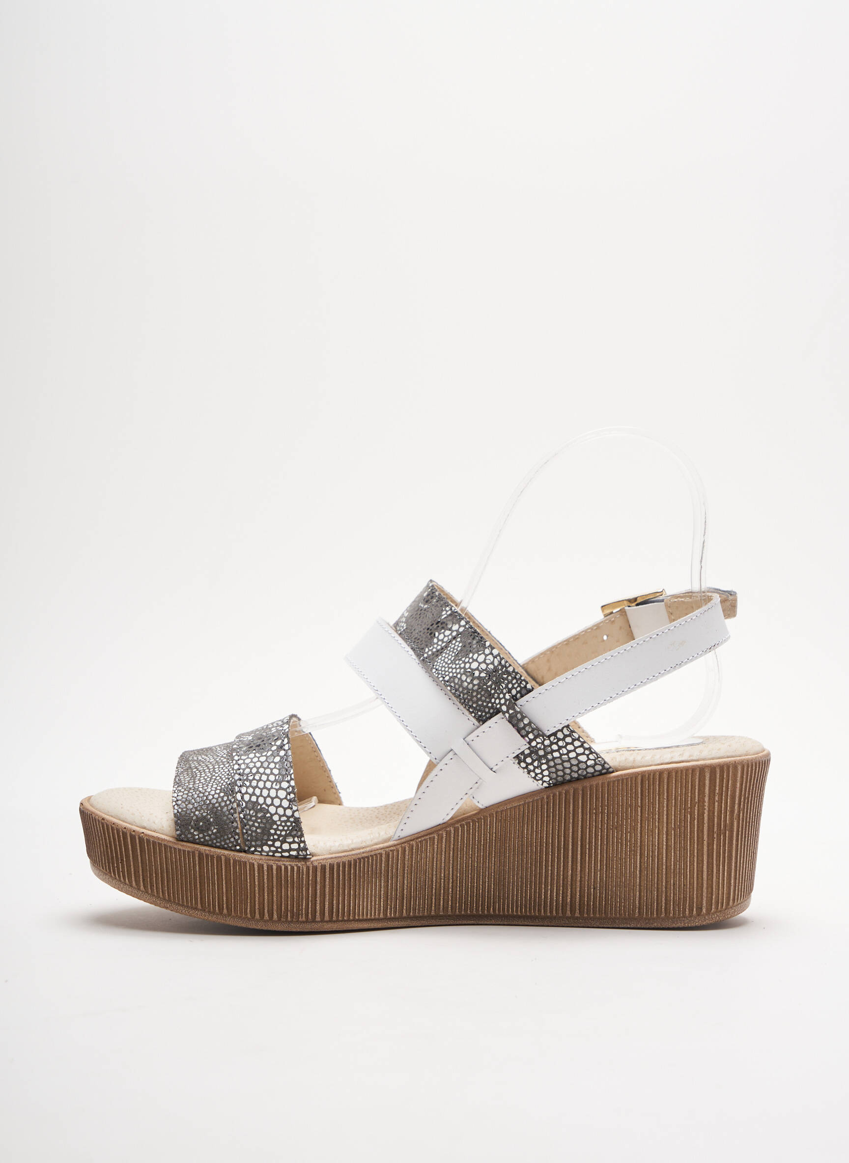 Brodequins Sandales Nu Pieds Femme couleur blanc