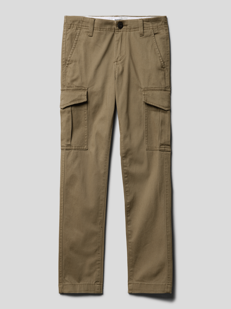 Cargohose mit Knopf- und Reißverschluss Modell 'MARCO' in schilf