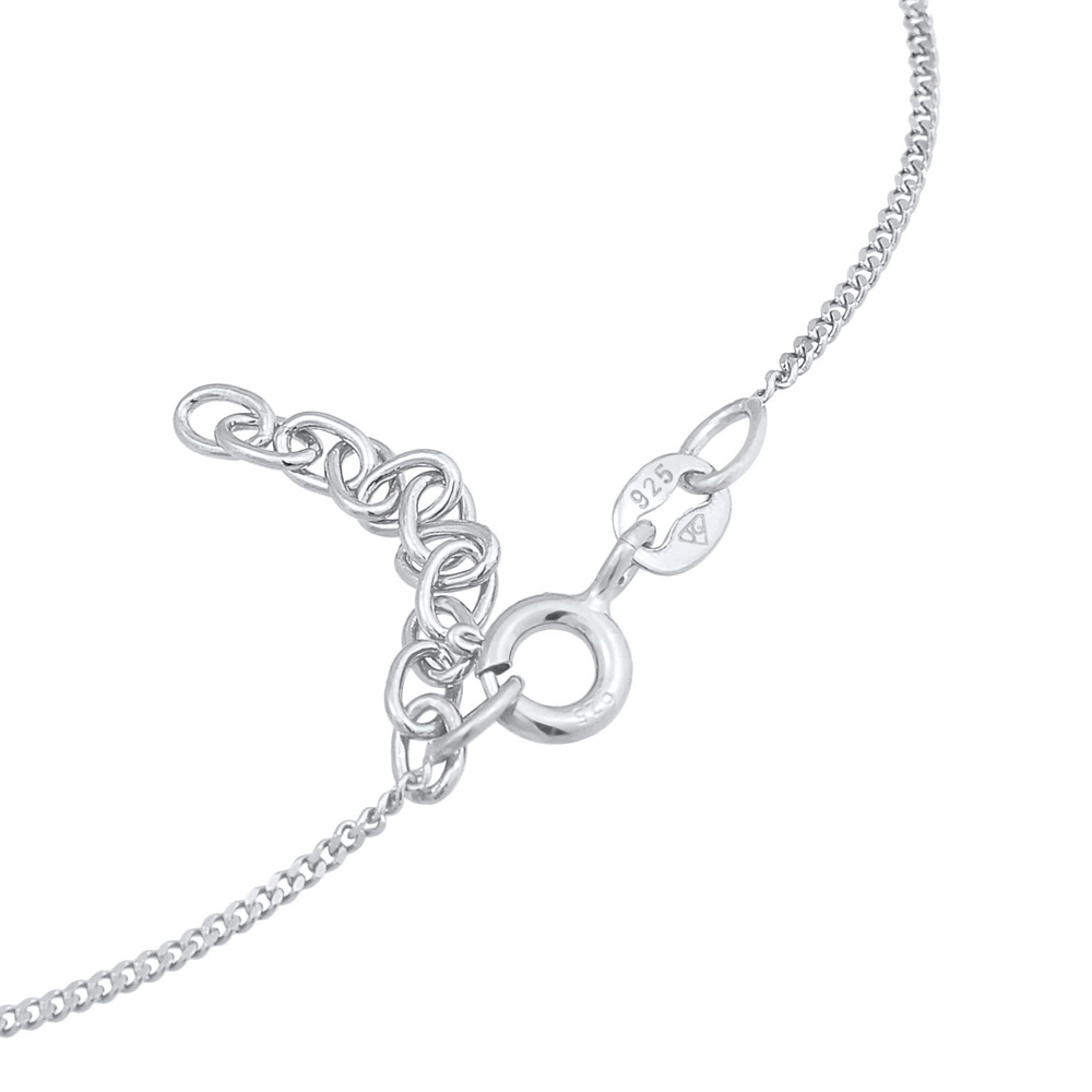 Elli Elli Bracelet de Cheville Kids Cœur Amour Mignon Été Ajustable en argent sterling Bijoux