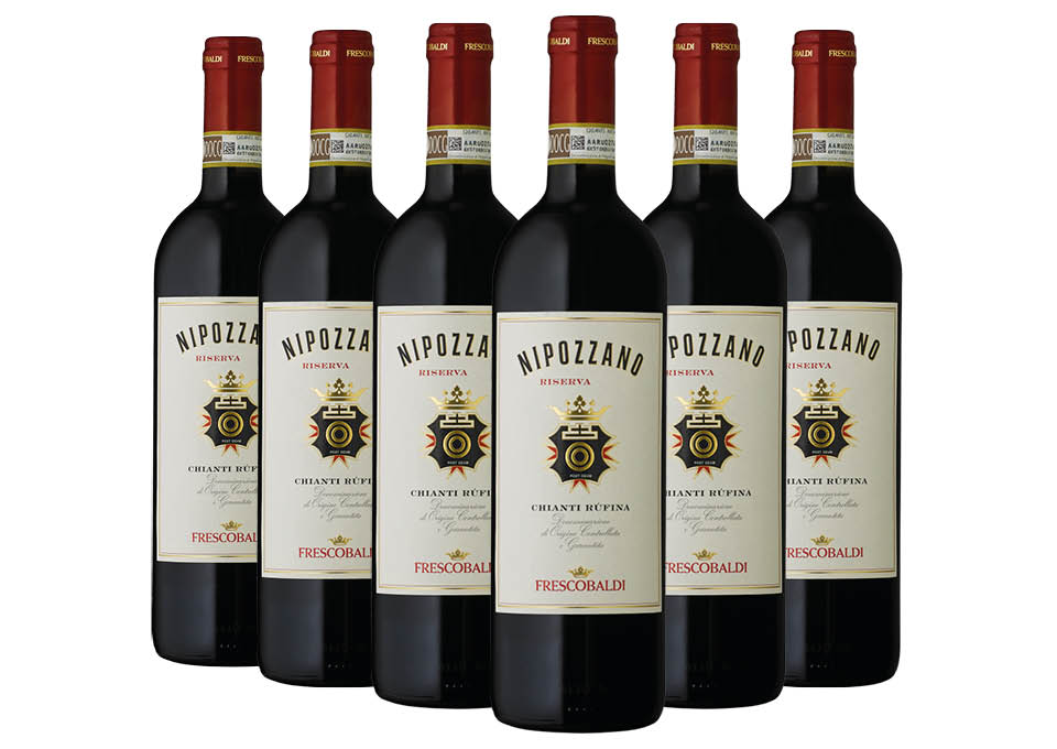 Chianti Rufina Riserva DOCG Nipozzano 2020 Frescobaldi 6 bouteilles de 0,75 ℓ