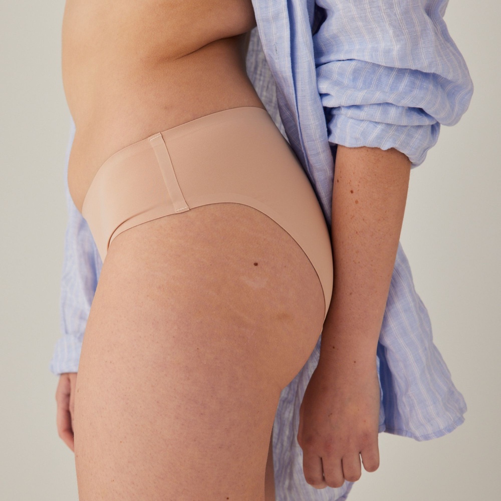 smoon lingerie Culotte menstruelle sans couture Flux moyen - BEIGE