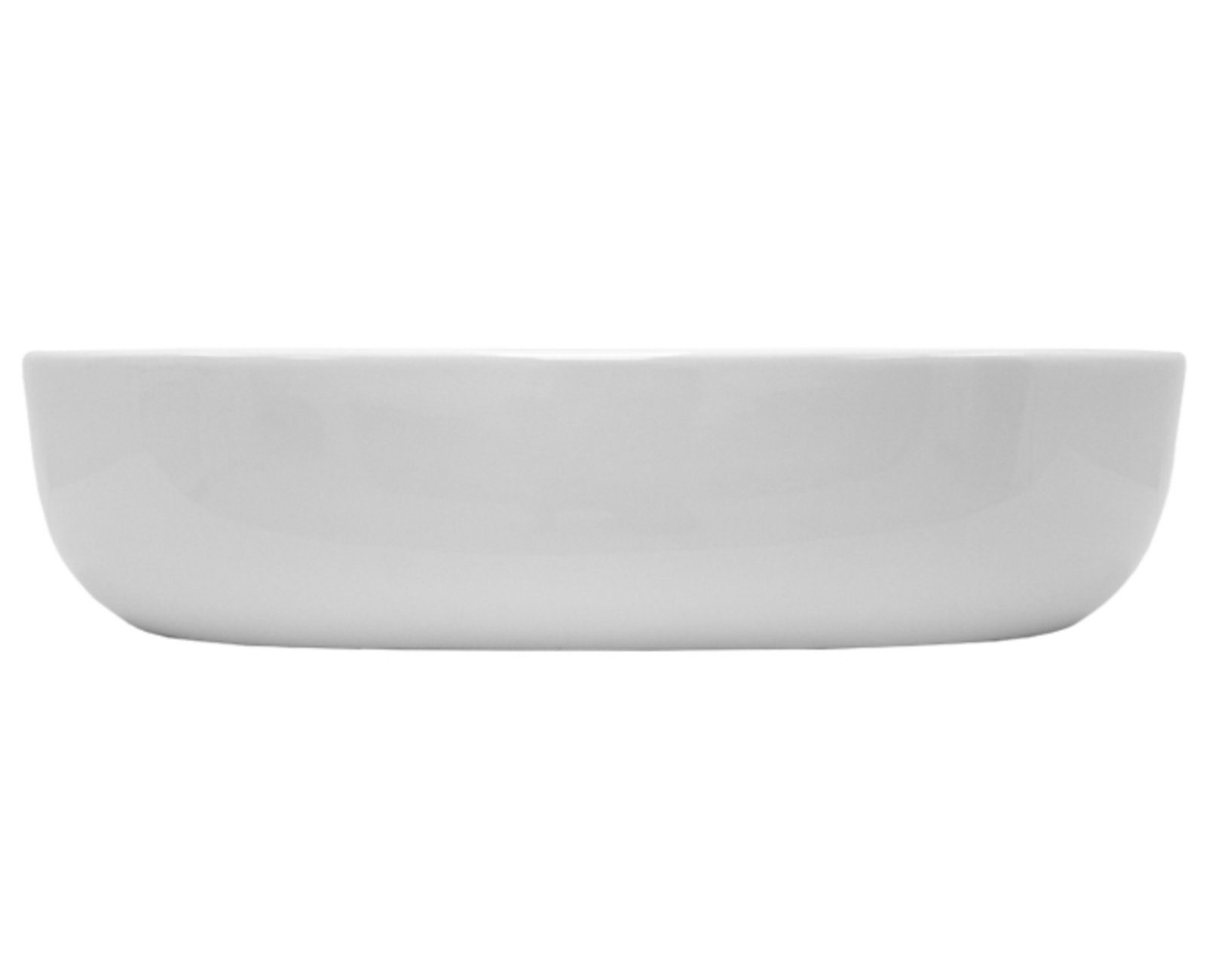 HAGO Aufsatzwaschbecken Keramik Waschbecken oval 600x420x145 weiß ohne Überlauf Aufsatzwaschbe
