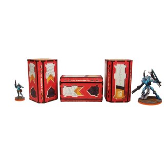 District 5 Containers (3) PREPAINTED (red)