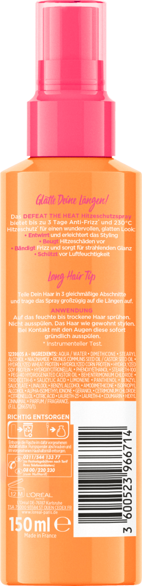 Hitzeschutzspray Dream Length, langes & glattes Haar, 150 ml
