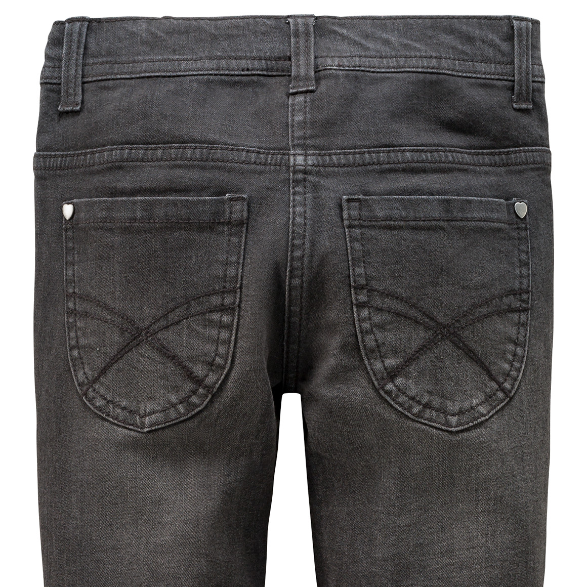 Mädchen Skinny-Jeans mit Used-Waschung
