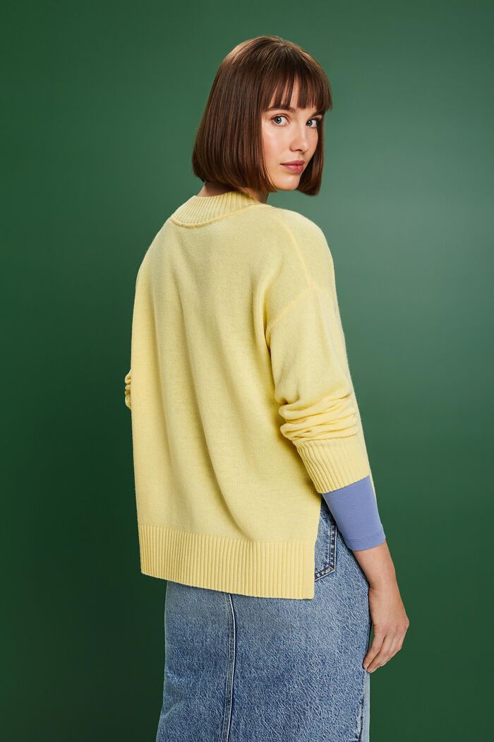 Sweatshirt mit V-Ausschnitt aus Wolle-Kaschmir-Mix