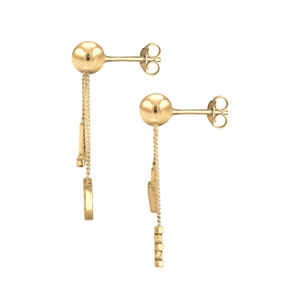 Elli Elli Boucles d'Oreilles Mot LOVE Base Amour Boucles d'oreilles Femme  (925/1000)  Boucles d'oreilles