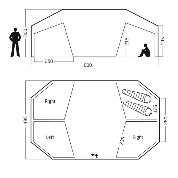 VANAHEIM 40 TECHNICAL COTTON TENT - Gruppenzelt