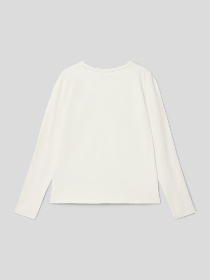 Sweatshirt mit Strasssteinbesatz in sand