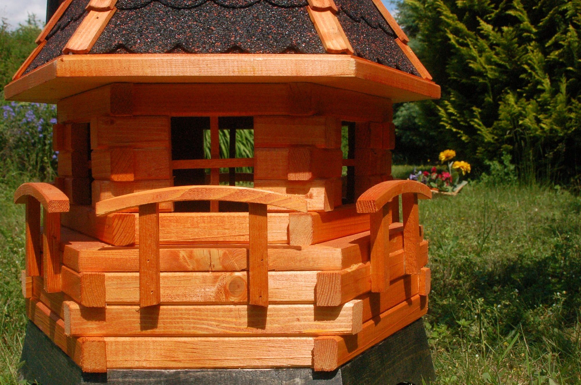 DSH DEKO SHOP HANNUSCH Gartenfigur Windmühlen mit Beleuchtung – versch. Farben – Höhe 1,25 Meter