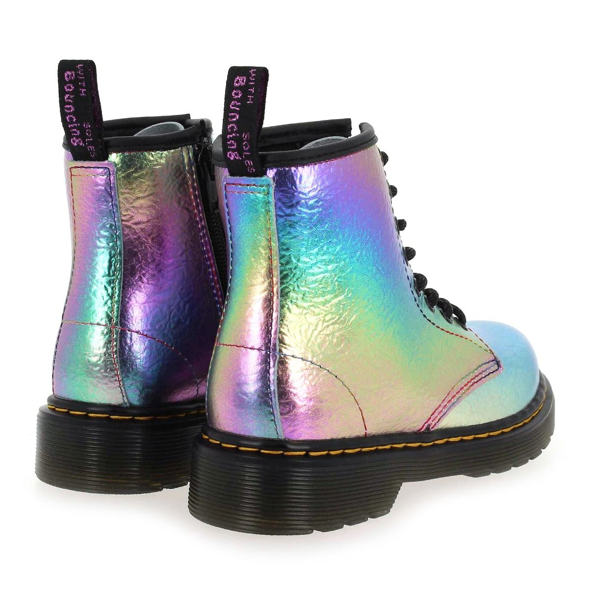 Dr Martens  1460 J MULTI RAINBOW - Multicolore Argent