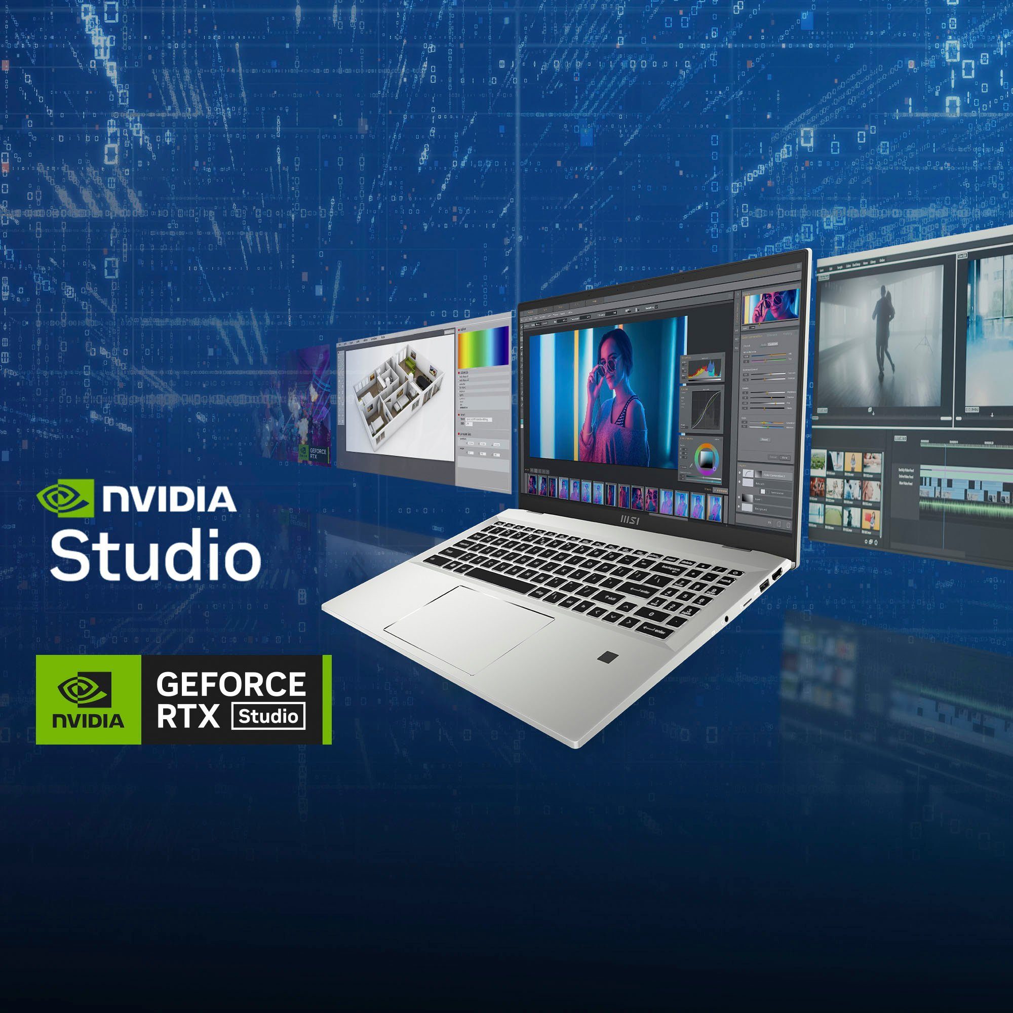 MSI Prestige 16 Studio A13VF-089 Gaming-Notebook (40,6 cm/16 Zoll, Intel Core i7 13700H, GeForce RTX 4060, 1000 GB SSD)