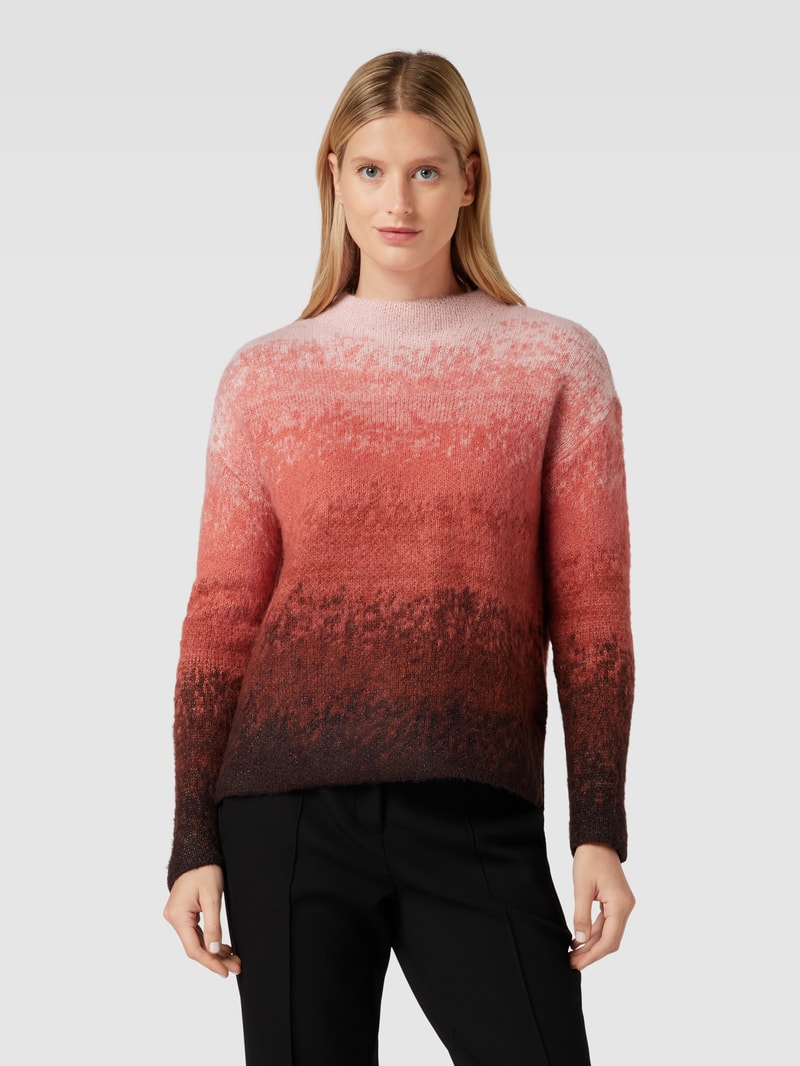 Strickpullover mit Farbverlauf in rosé