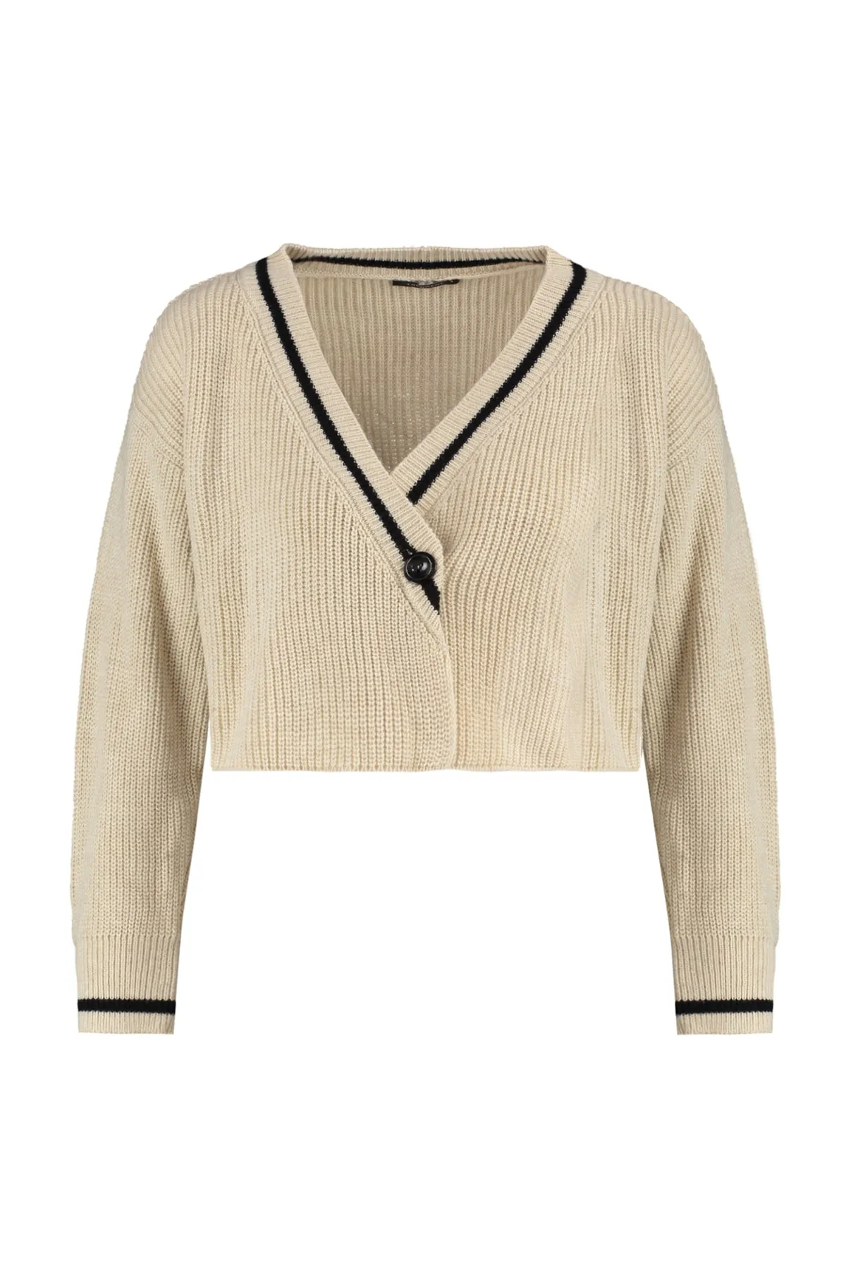 Trendyol Collection  Stone Crop Strick-Cardigan mit Farbblockdesign TWOAW23HI00366