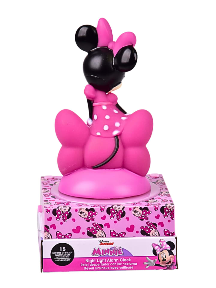 Disney Minnie Mouse Minnie Mouse Wecker mit 3D Figur & LED Nachtlicht  in Rosa günstig kaufen 21