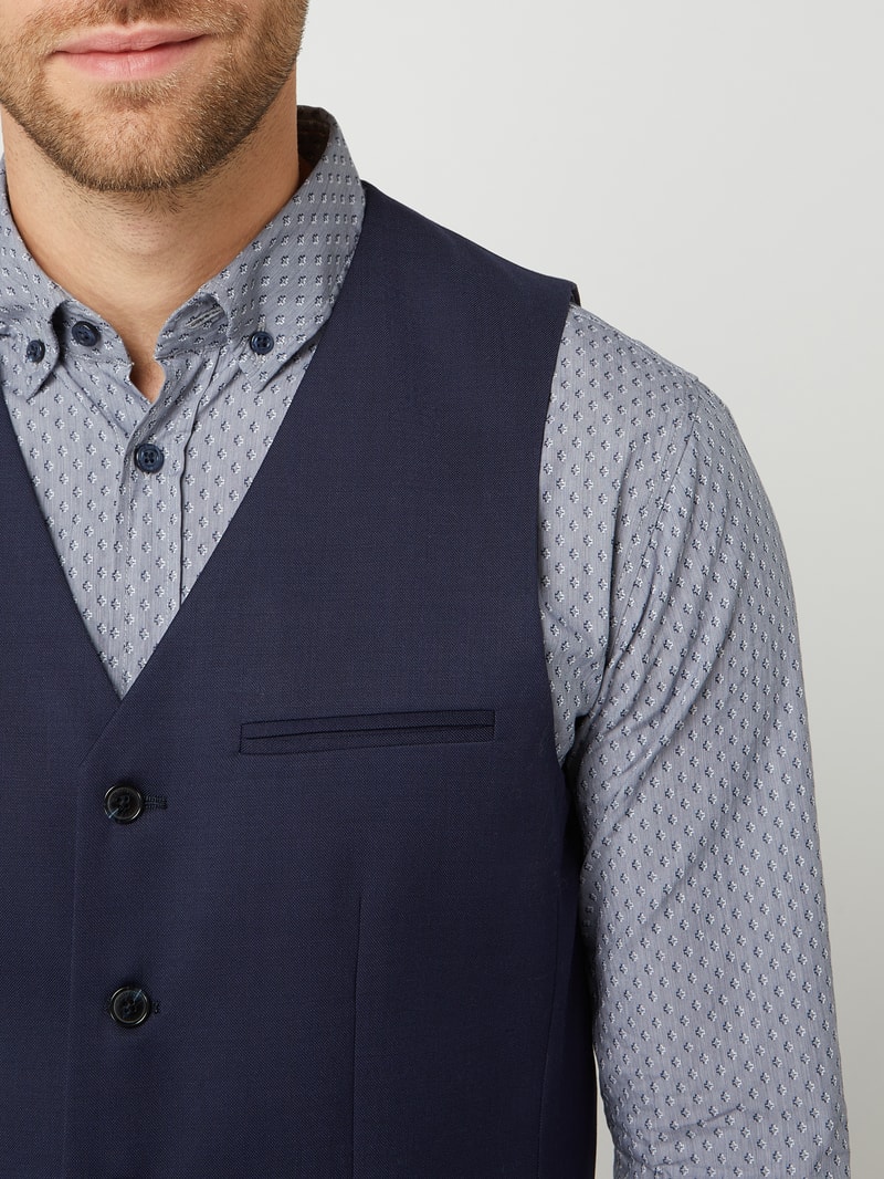 Weste mit Stretch-Anteil in marineblau