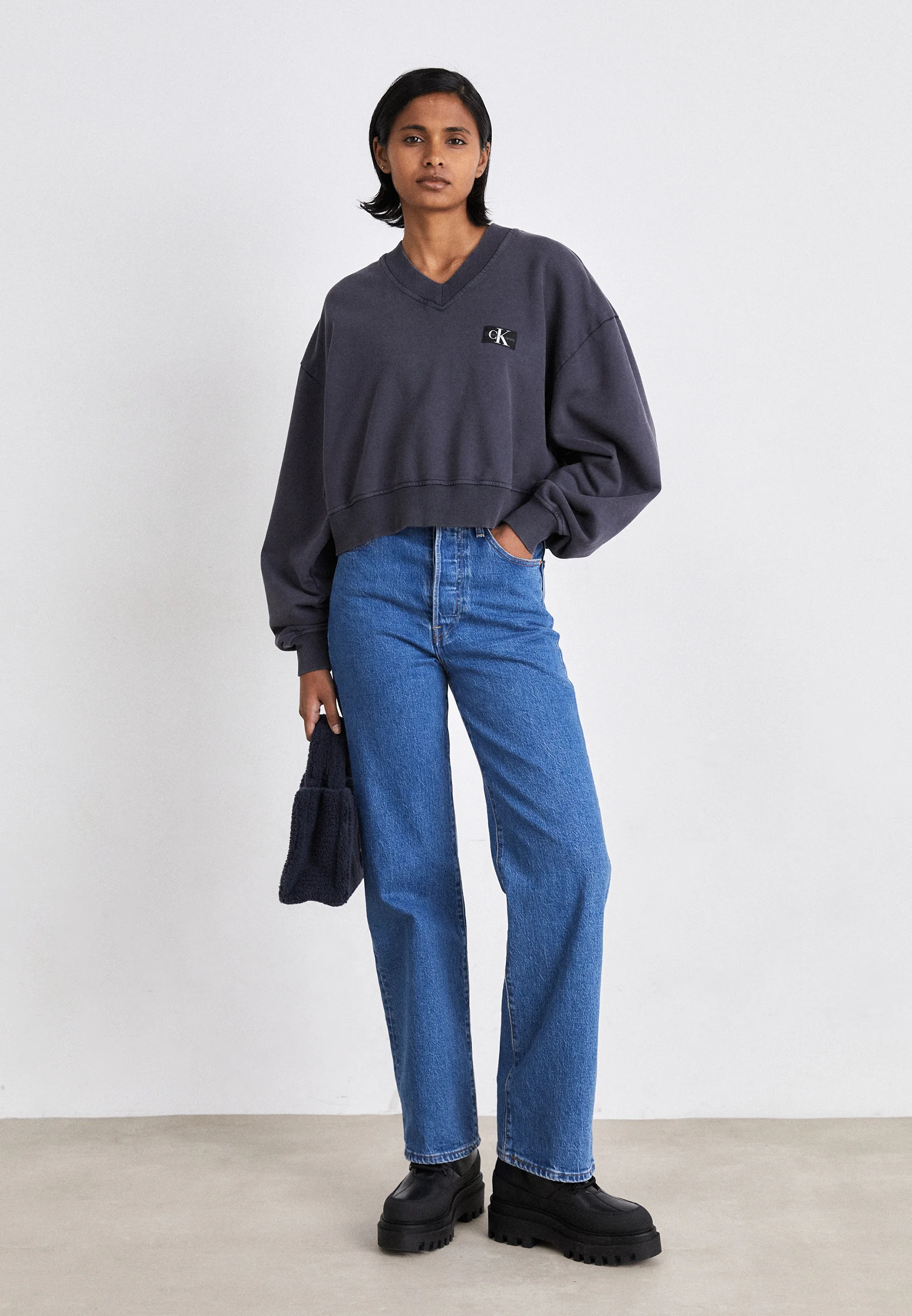 Sudadera Calvin Klein Jeans LABEL VNECK