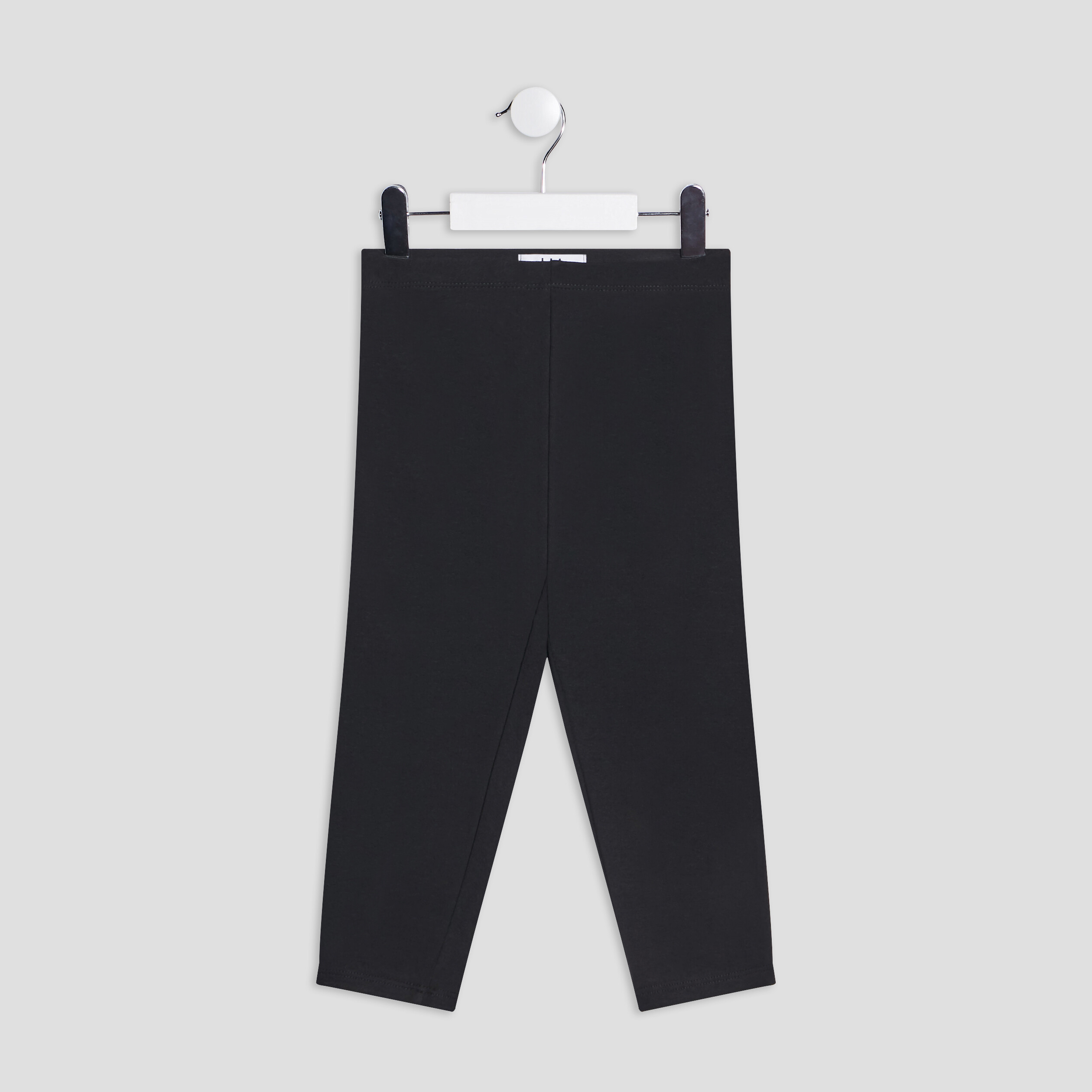 Legging en coton 7 8ème noir fille | La Halle