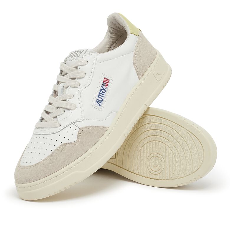 Autry Medalist Low Man LS57 leat/suede wht/lemgra
