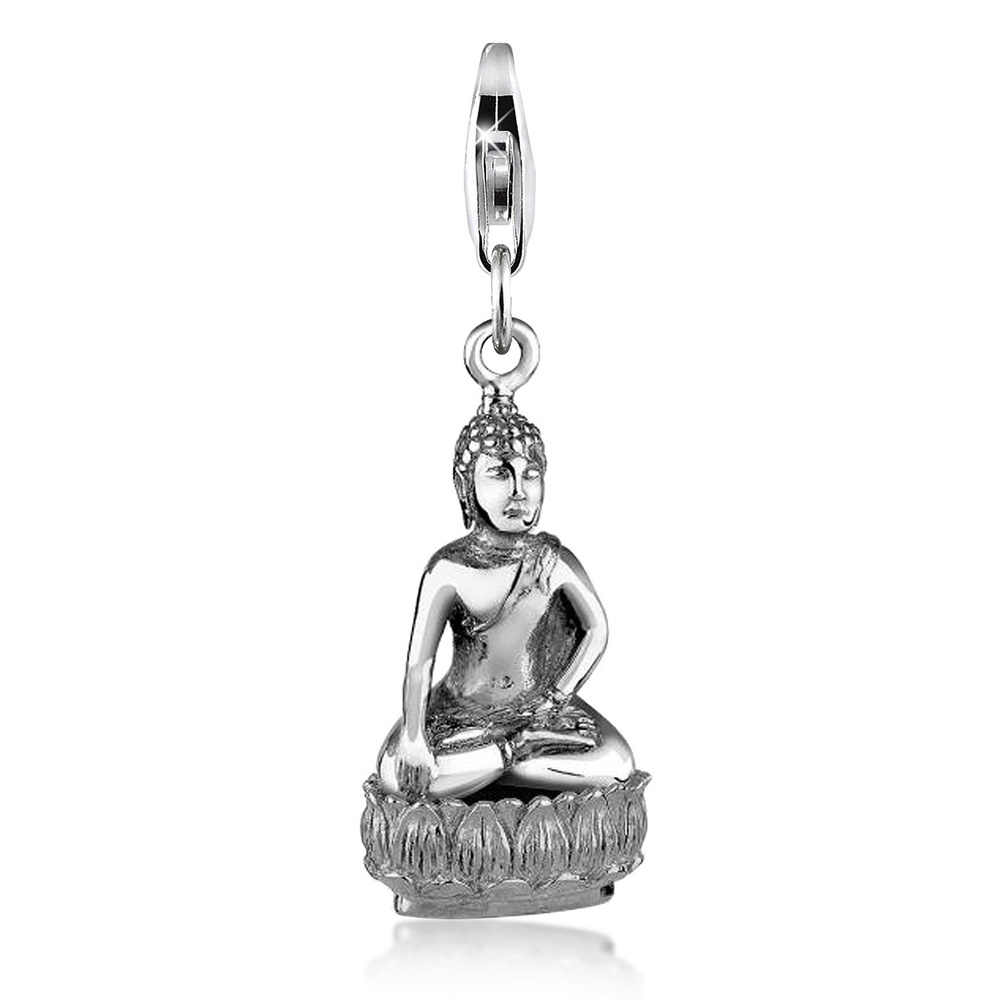 Nenalina Nenalina Amulette Buddha Karma Talisman Trend Symbol 925 Silber Pendentif