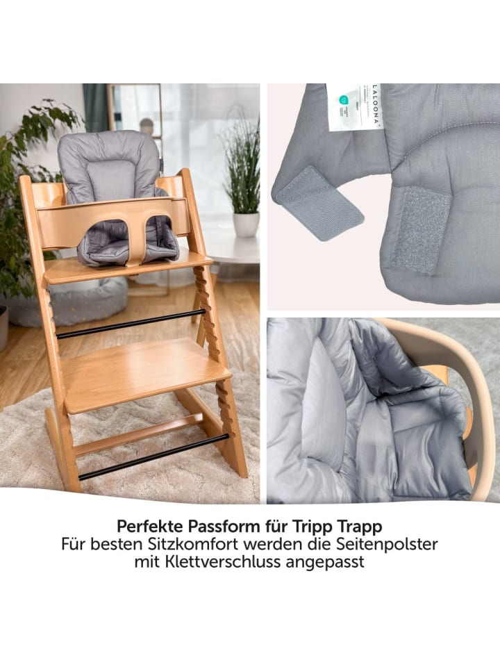 LaLoona Sitzverkleinerer für Stokke Tripp Trapp Hochstuhl - in grau günstig kaufen onesize