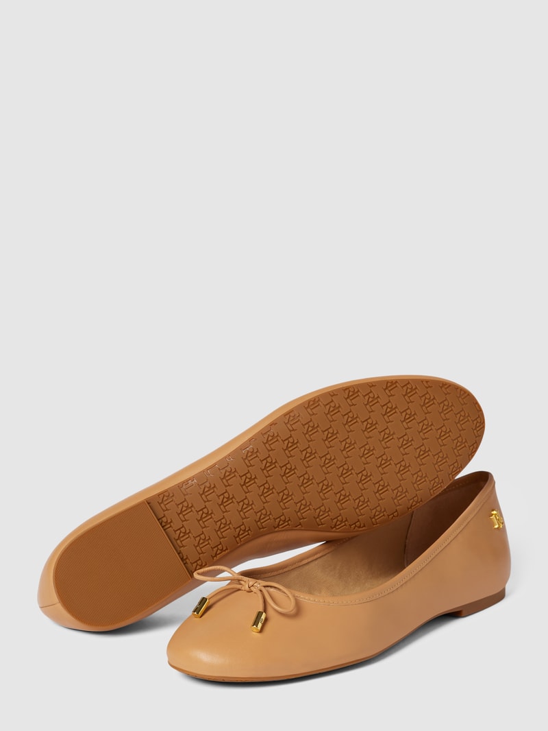 Ballerinas aus Leder Modell 'JAYNA' in camel