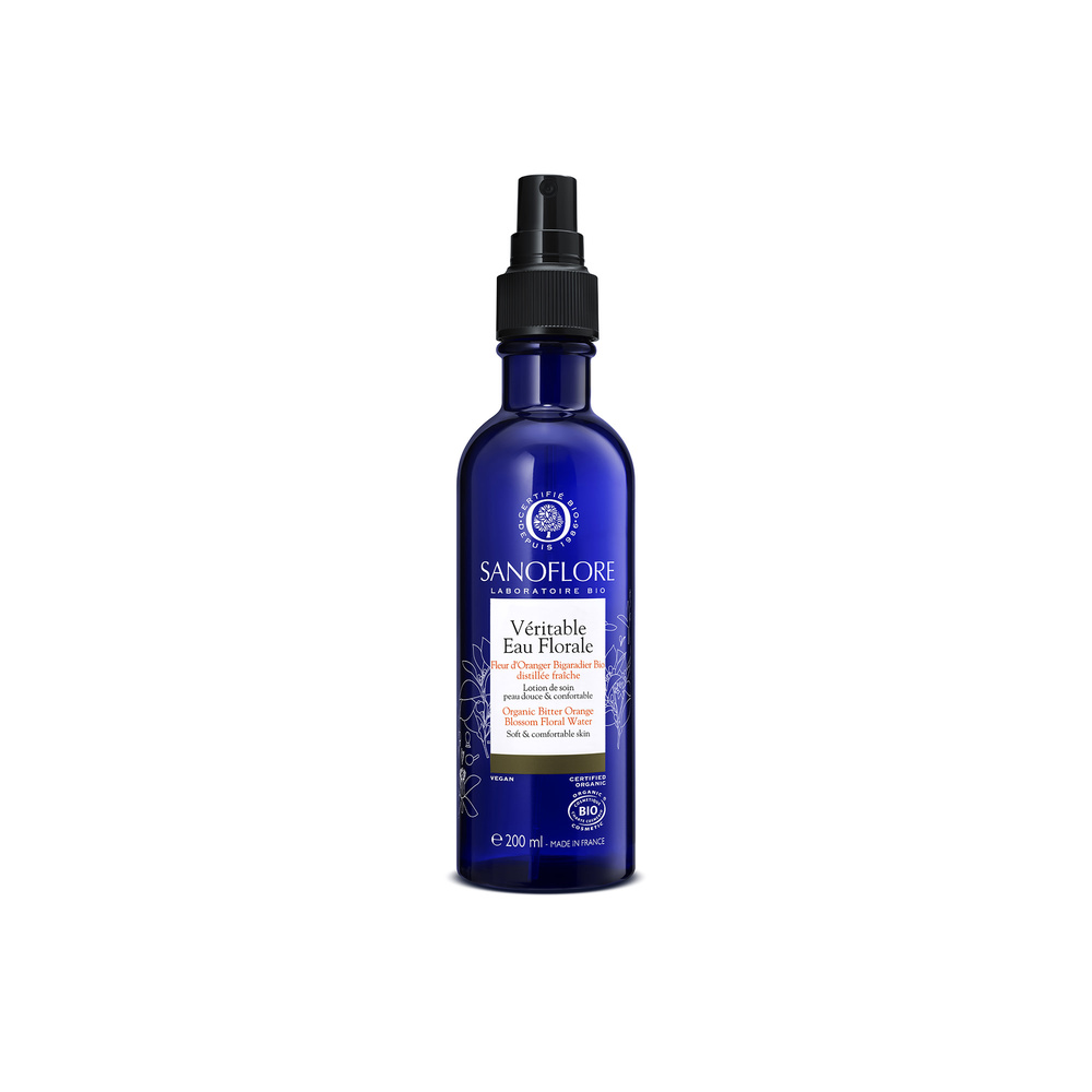 Sanoflore Véritable Eau Florale de Fleur d'Oranger Bio Brume apaisante