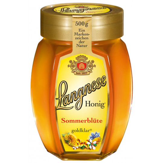 Langnese Sommerblüten goldklar Honig 500G