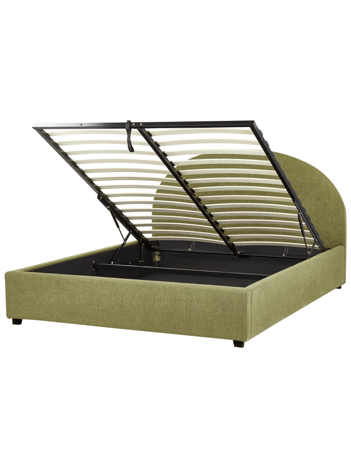 Beliani Doppelbett VAUCLUSE in Grün - (W) 174 x (H) 112 x (L) 214 cm günstig kaufen onesize