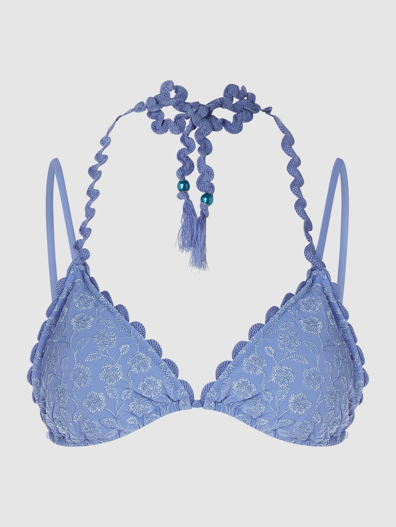 Bikini-Oberteil in Triangel-Form in bleu