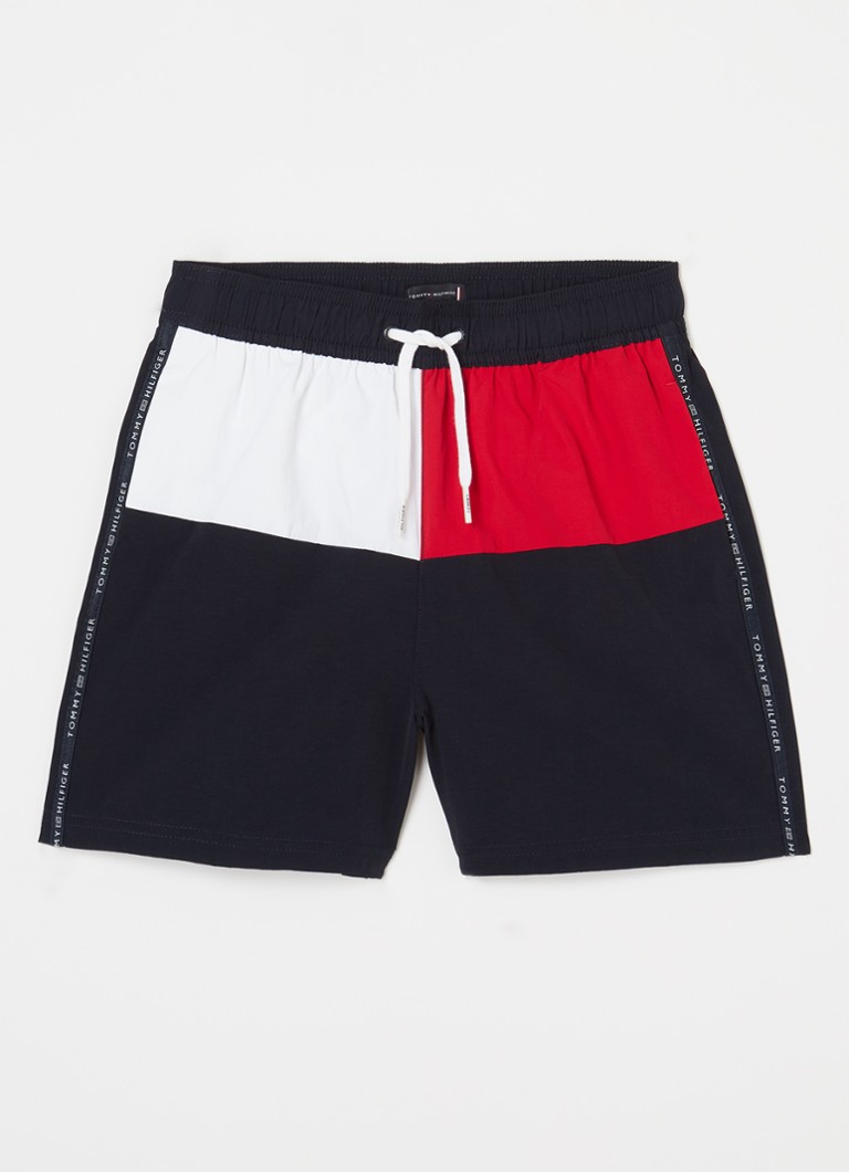 Pantaloncini da bagno Tommy Hilfiger con tasche laterali e logo stampato