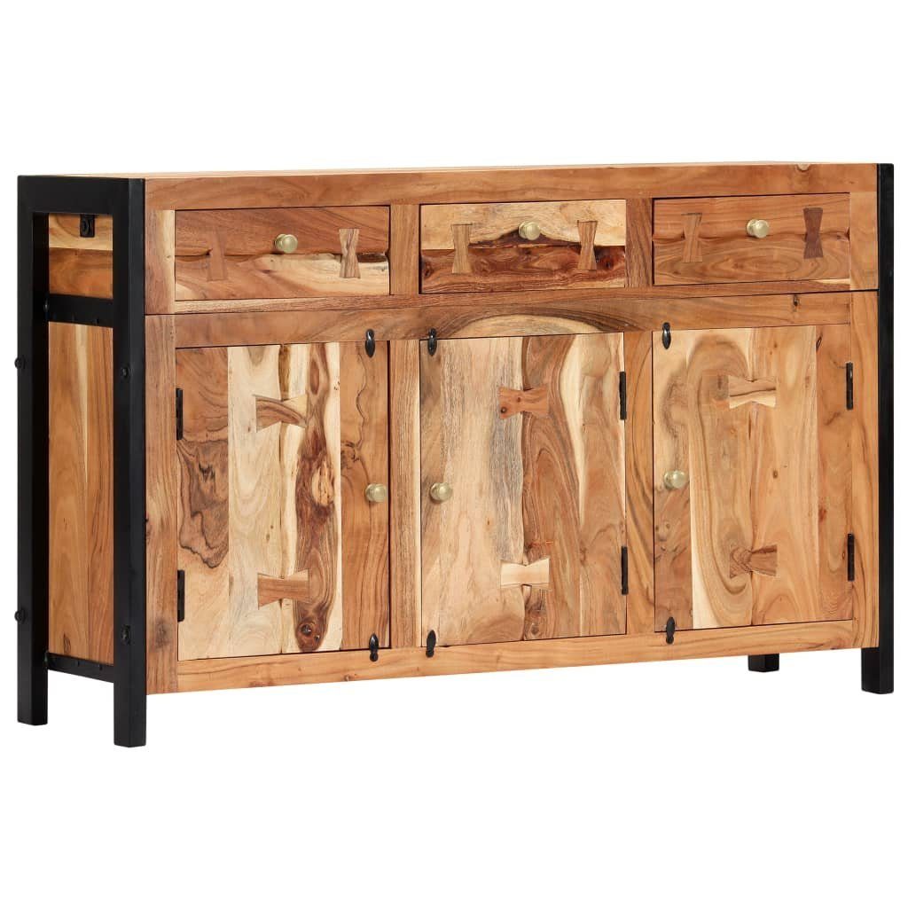 vidaXL Sideboard Sideboard 120x35x75 cm Akazie Massivholz (1 St)