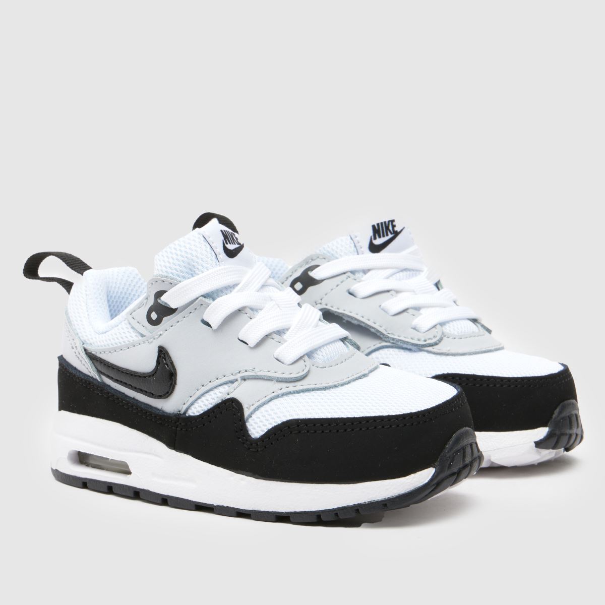 Nike svarta och vita Air Max 1 easyon småbarnsskor