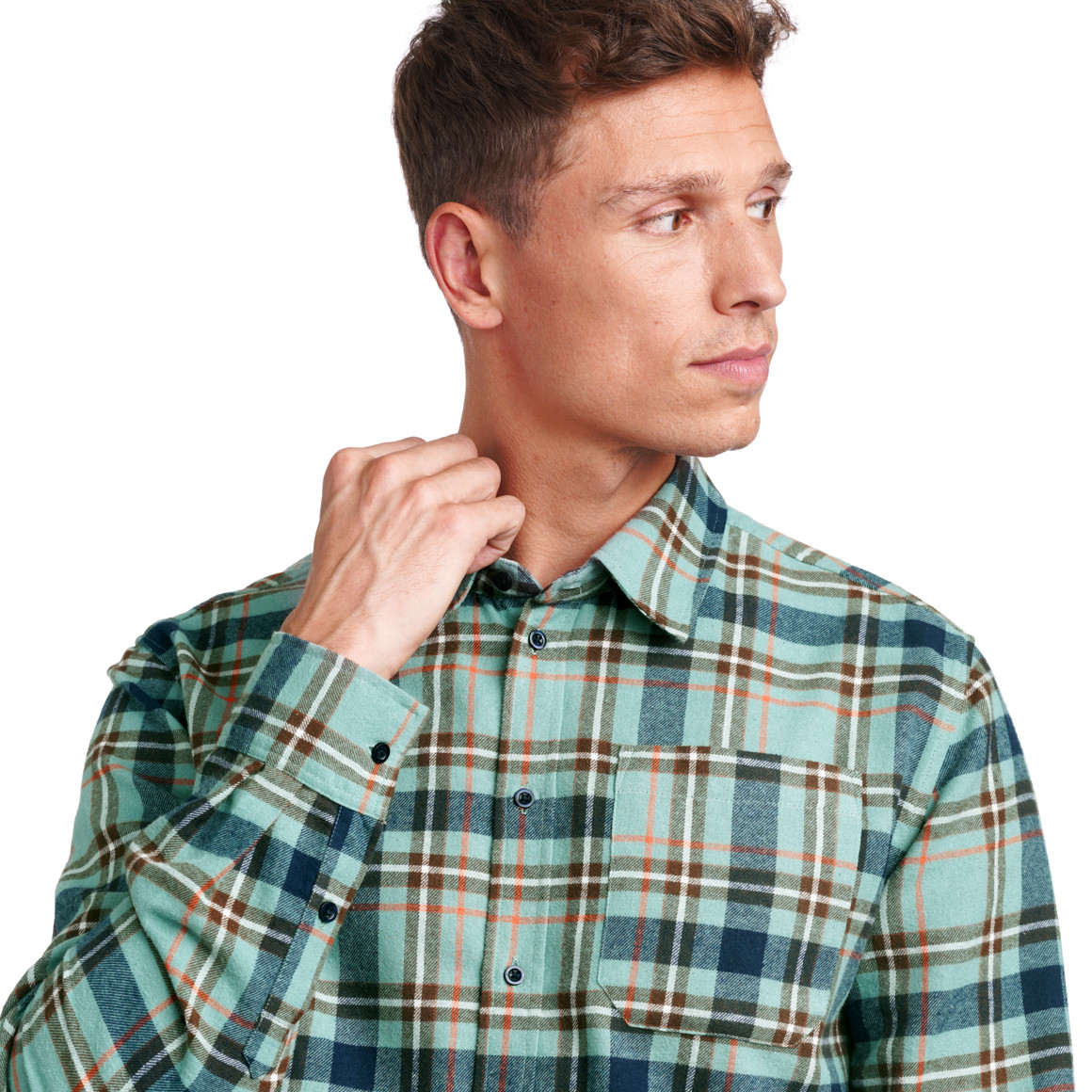 Herren Karohemd mit Brusttasche