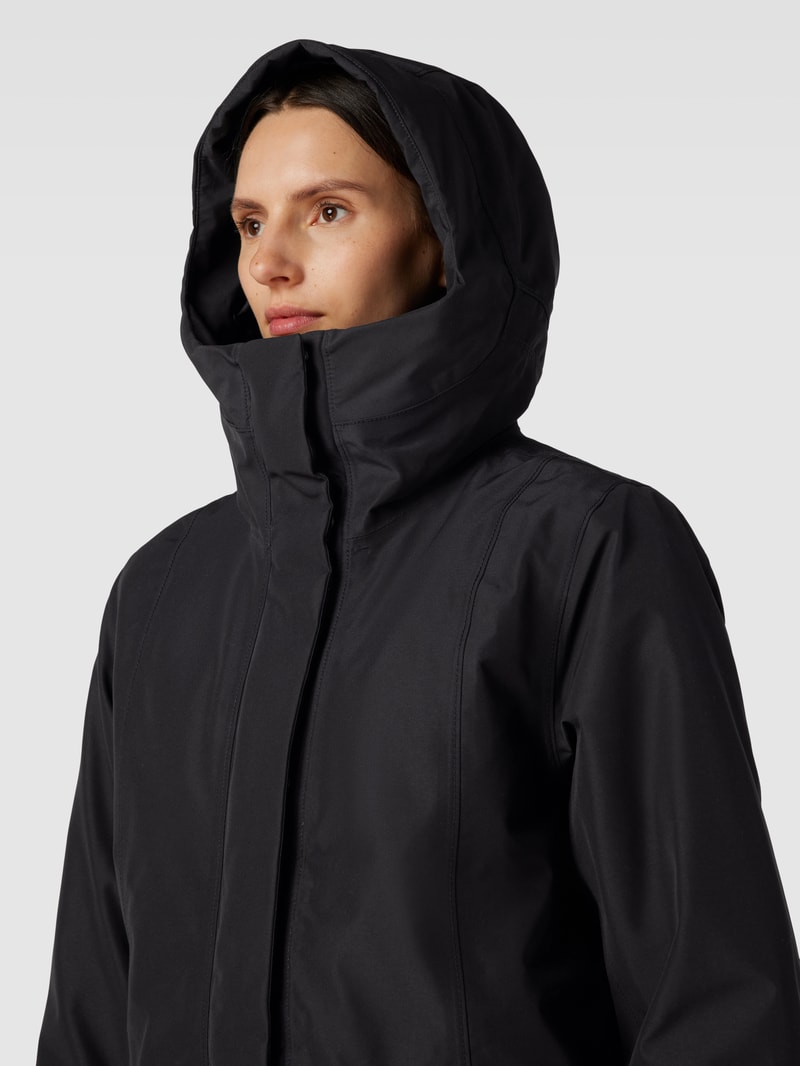 Parka mit Kapuze Modell 'CAJSA' in schwarz