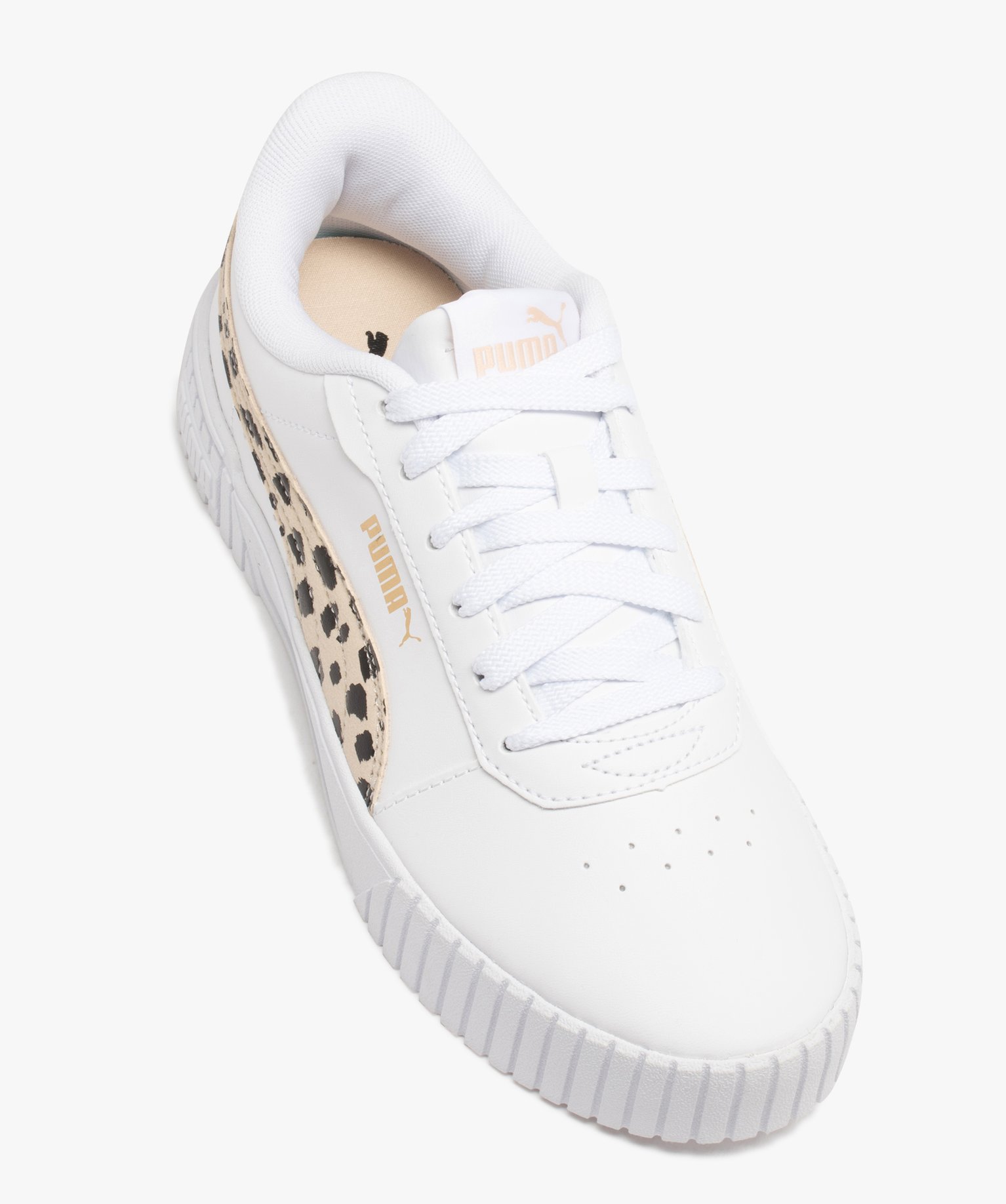 Baskets fille unies avec détail imprimé - Puma blanc | GEMO